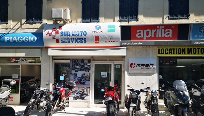 motorcycle rental Sud Moto Services